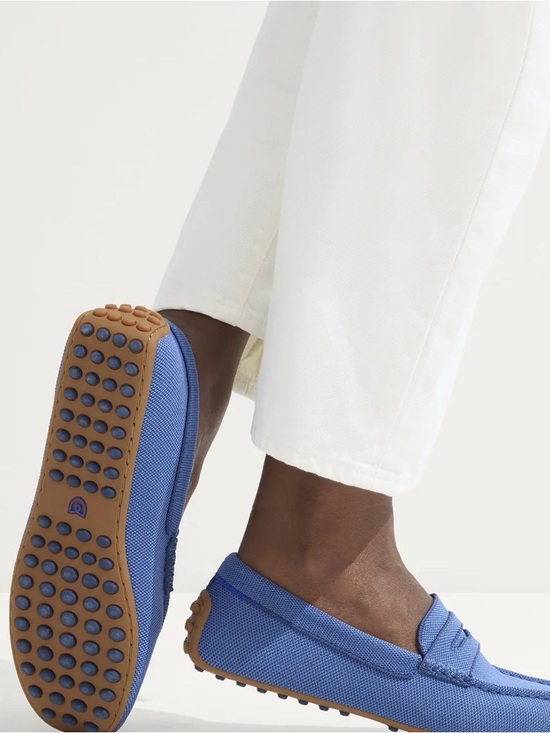 Rothy's Shoes - Worn once, like new Rothys blue drivers